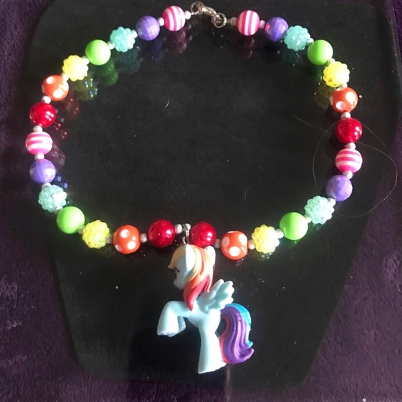 Other - Colorful My Little Pony Necklace with Rainbow Pony Charm